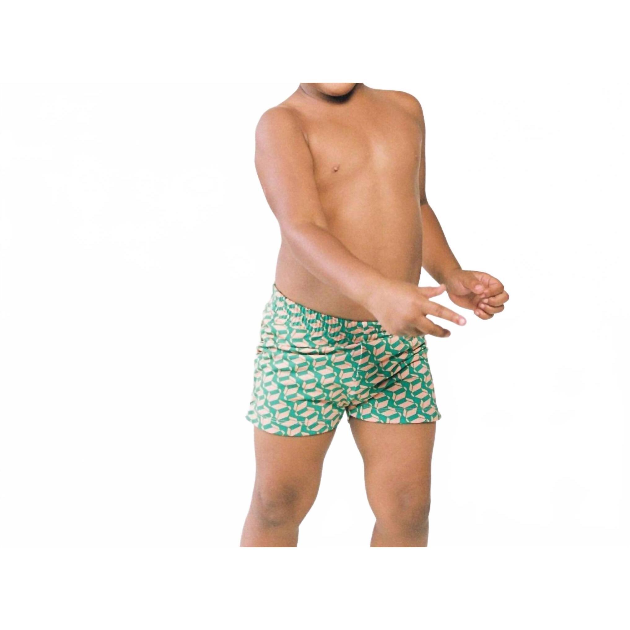 New Montce Kids Mini Swim Trunk In Geo
